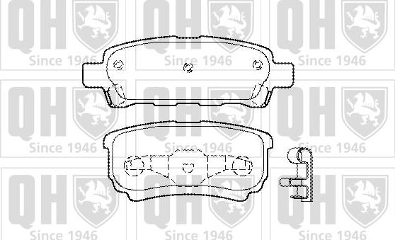 Quinton Hazell BP1448 - Комплект спирачно феродо, дискови спирачки vvparts.bg