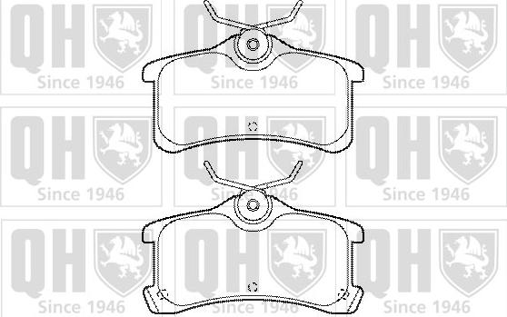 Quinton Hazell BP1459 - Комплект спирачно феродо, дискови спирачки vvparts.bg