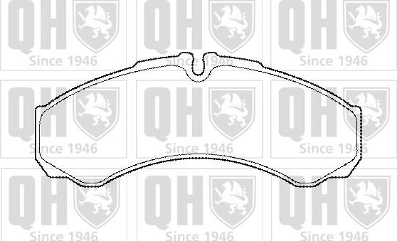 Quinton Hazell BP1454 - Комплект спирачно феродо, дискови спирачки vvparts.bg