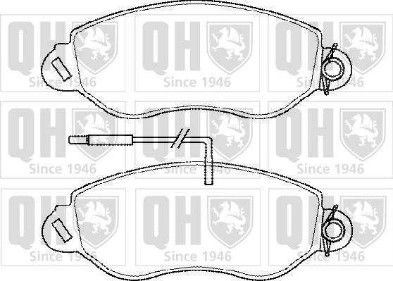 Quinton Hazell BP1450 - Комплект спирачно феродо, дискови спирачки vvparts.bg