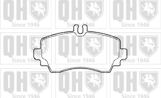 Quinton Hazell BP1469 - Комплект спирачно феродо, дискови спирачки vvparts.bg