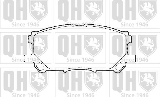 Quinton Hazell BP1467 - Комплект спирачно феродо, дискови спирачки vvparts.bg