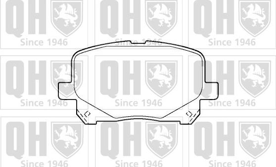 Quinton Hazell BP1405 - Комплект спирачно феродо, дискови спирачки vvparts.bg
