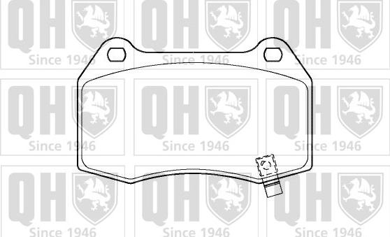 Quinton Hazell BP1414 - Комплект спирачно феродо, дискови спирачки vvparts.bg