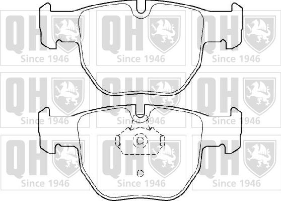 Quinton Hazell BP1410 - Комплект спирачно феродо, дискови спирачки vvparts.bg