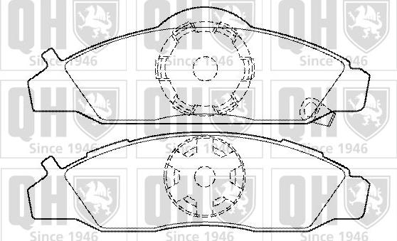 Quinton Hazell BP1485 - Комплект спирачно феродо, дискови спирачки vvparts.bg