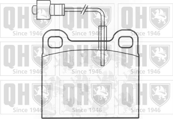 Quinton Hazell BP148 - Комплект спирачно феродо, дискови спирачки vvparts.bg