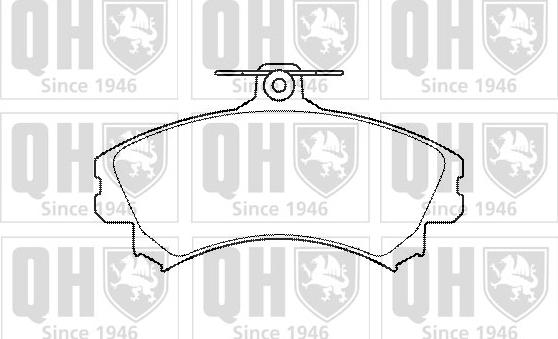 Quinton Hazell BP1430 - Комплект спирачно феродо, дискови спирачки vvparts.bg