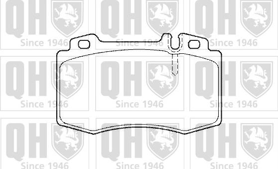 Quinton Hazell BP1431 - Комплект спирачно феродо, дискови спирачки vvparts.bg