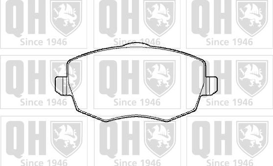 Quinton Hazell BP1429 - Комплект спирачно феродо, дискови спирачки vvparts.bg