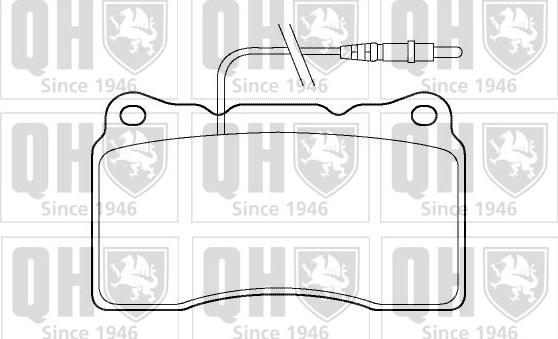 Quinton Hazell BP1425 - Комплект спирачно феродо, дискови спирачки vvparts.bg