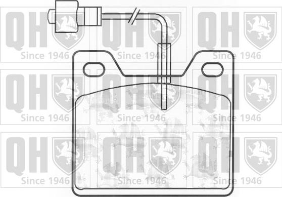 Quinton Hazell BP142 - Комплект спирачно феродо, дискови спирачки vvparts.bg