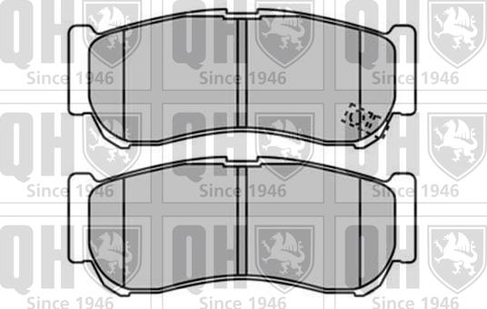 Quinton Hazell BP1594 - Комплект спирачно феродо, дискови спирачки vvparts.bg