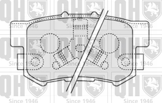 Quinton Hazell BP1590 - Комплект спирачно феродо, дискови спирачки vvparts.bg