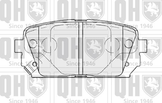 Quinton Hazell BP1593 - Комплект спирачно феродо, дискови спирачки vvparts.bg