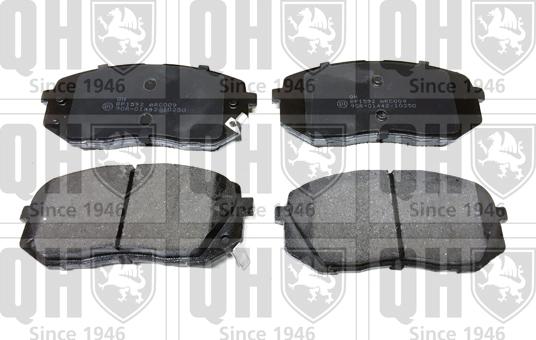 Quinton Hazell BP1592 - Комплект спирачно феродо, дискови спирачки vvparts.bg