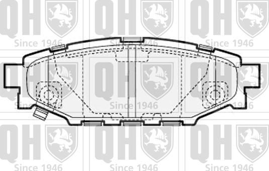Quinton Hazell BP1544 - Комплект спирачно феродо, дискови спирачки vvparts.bg