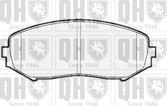 Quinton Hazell BP1545 - Комплект спирачно феродо, дискови спирачки vvparts.bg
