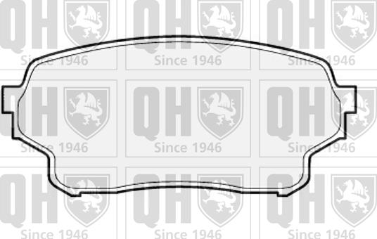 Quinton Hazell BP1546 - Комплект спирачно феродо, дискови спирачки vvparts.bg
