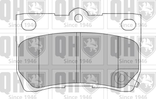 Quinton Hazell BP1540 - Комплект спирачно феродо, дискови спирачки vvparts.bg