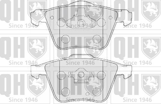 Quinton Hazell BP1548 - Комплект спирачно феродо, дискови спирачки vvparts.bg