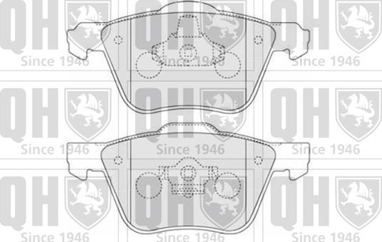 Quinton Hazell BP1547 - Комплект спирачно феродо, дискови спирачки vvparts.bg