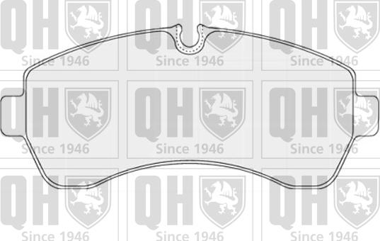 Quinton Hazell BP1554 - Комплект спирачно феродо, дискови спирачки vvparts.bg