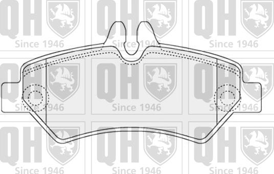 Quinton Hazell BP1556 - Комплект спирачно феродо, дискови спирачки vvparts.bg