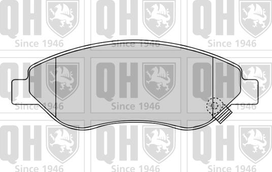 Quinton Hazell BP1552 - Комплект спирачно феродо, дискови спирачки vvparts.bg