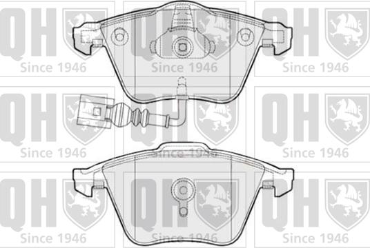 Quinton Hazell BP1564 - Комплект спирачно феродо, дискови спирачки vvparts.bg