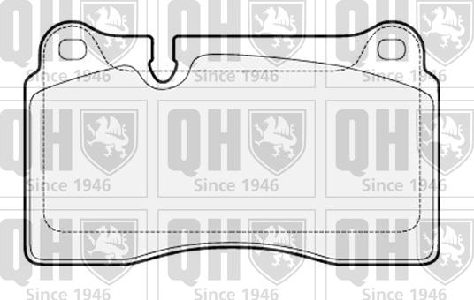 Quinton Hazell BP1566 - Комплект спирачно феродо, дискови спирачки vvparts.bg