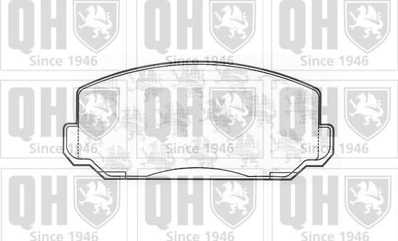 Quinton Hazell BP156 - Комплект спирачно феродо, дискови спирачки vvparts.bg