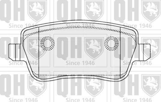 Quinton Hazell BP1506 - Комплект спирачно феродо, дискови спирачки vvparts.bg