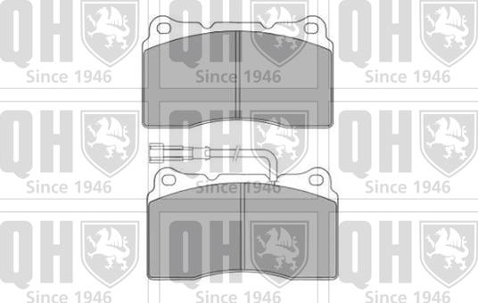 Quinton Hazell BP1501 - Комплект спирачно феродо, дискови спирачки vvparts.bg