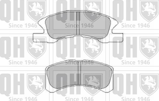 Quinton Hazell BP1507 - Комплект спирачно феродо, дискови спирачки vvparts.bg