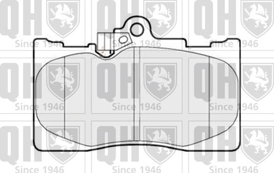 Quinton Hazell BP1519 - Комплект спирачно феродо, дискови спирачки vvparts.bg