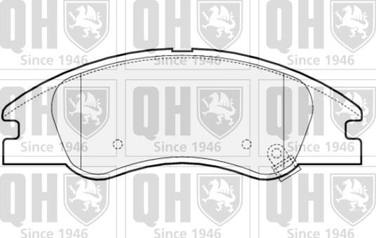 Quinton Hazell BP1514 - Комплект спирачно феродо, дискови спирачки vvparts.bg