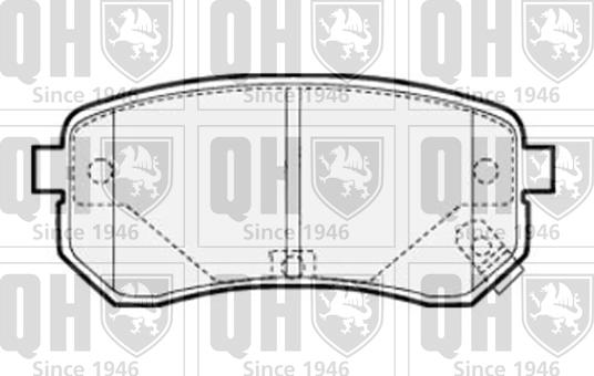 Quinton Hazell BP1516 - Комплект спирачно феродо, дискови спирачки vvparts.bg