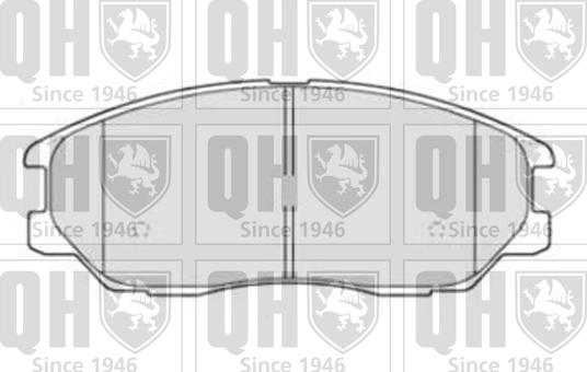 Quinton Hazell BP1510 - Комплект спирачно феродо, дискови спирачки vvparts.bg