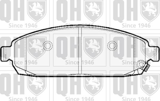 Quinton Hazell BP1511 - Комплект спирачно феродо, дискови спирачки vvparts.bg