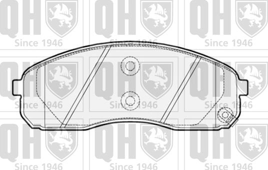 Quinton Hazell BP1513 - Комплект спирачно феродо, дискови спирачки vvparts.bg