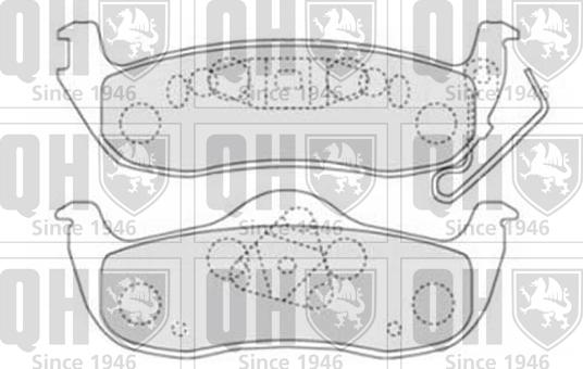 Quinton Hazell BP1512 - Комплект спирачно феродо, дискови спирачки vvparts.bg