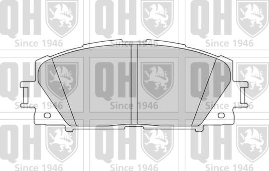 Quinton Hazell BP1586 - Комплект спирачно феродо, дискови спирачки vvparts.bg