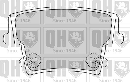 Quinton Hazell BP1534 - Комплект спирачно феродо, дискови спирачки vvparts.bg