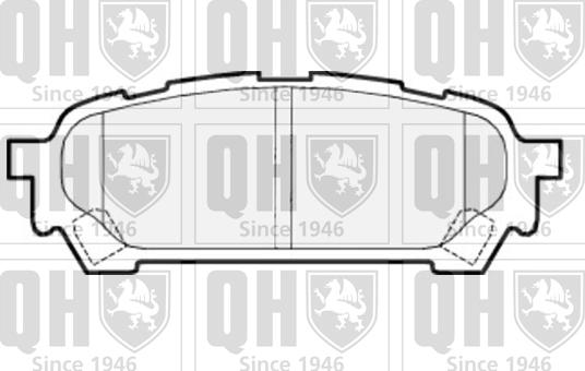 Quinton Hazell BP1531 - Комплект спирачно феродо, дискови спирачки vvparts.bg