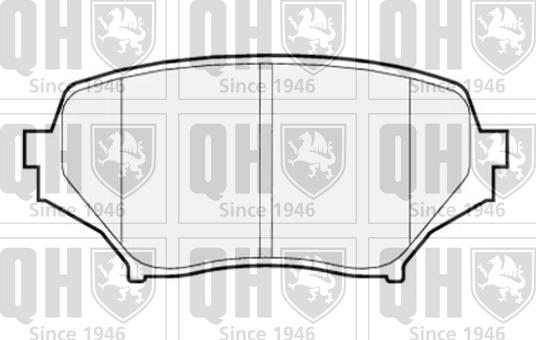 Quinton Hazell BP1522 - Комплект спирачно феродо, дискови спирачки vvparts.bg