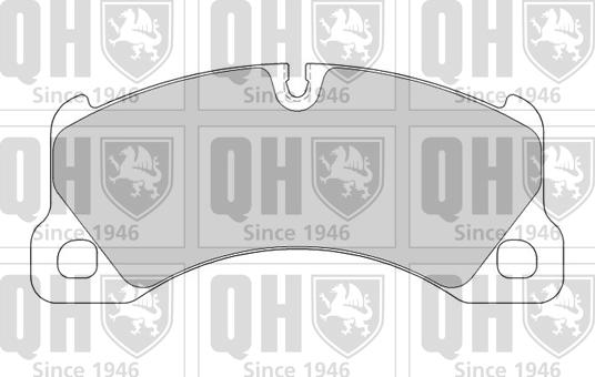 Quinton Hazell BP1570 - Комплект спирачно феродо, дискови спирачки vvparts.bg