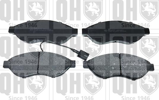 Quinton Hazell BP1573 - Комплект спирачно феродо, дискови спирачки vvparts.bg