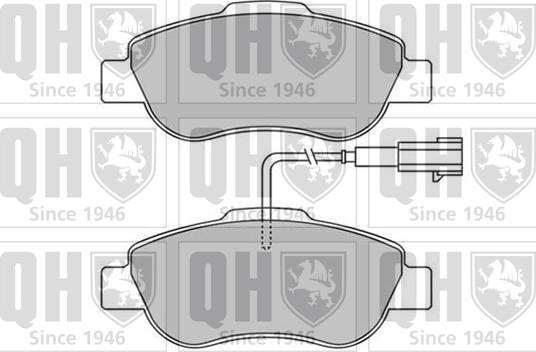 Quinton Hazell BP1577 - Комплект спирачно феродо, дискови спирачки vvparts.bg