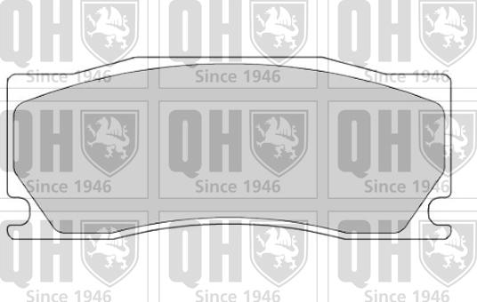 Quinton Hazell BP1699 - Комплект спирачно феродо, дискови спирачки vvparts.bg